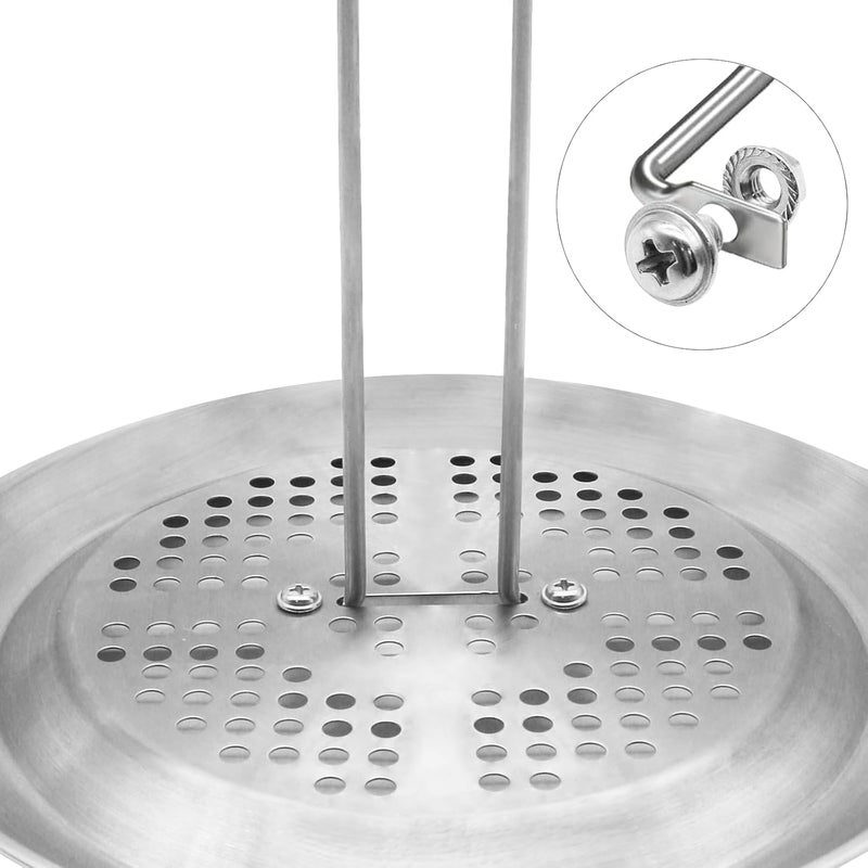 CHGJ Stainless Steel Turkey Fryer Stand Kit,Turkey Chicken Fryer Stand and Hanger Set,suitable for outdoor turkey deep fryers,Turkey Fryer Grill Stainless Steel Accessories With Drip Pan - Image 3